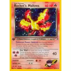 Rocket's Moltres Holo 1st Edition