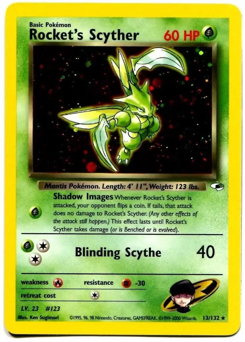 Gym Heroes - Rocket\'s Scyther Holo