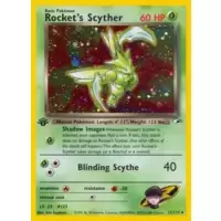 Rocket's Scyther Holo 1st Edition