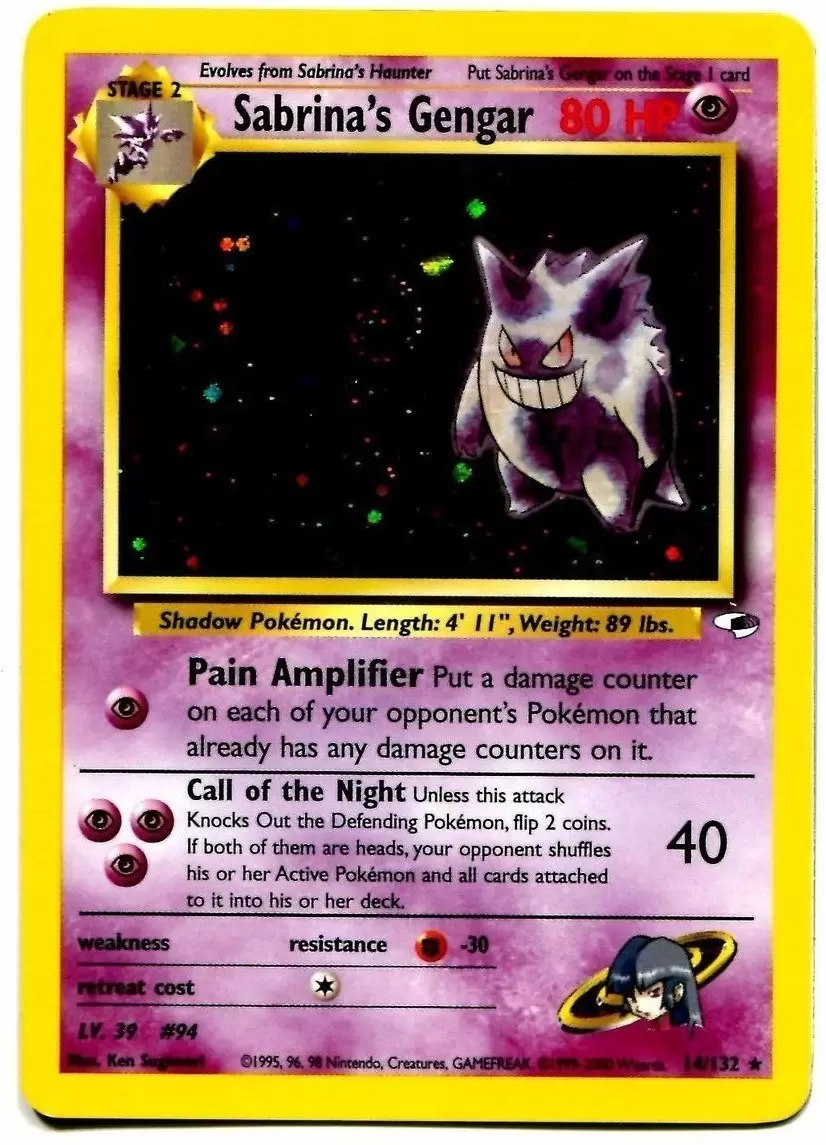Gym Heroes - Sabrina\'s Gengar Holo