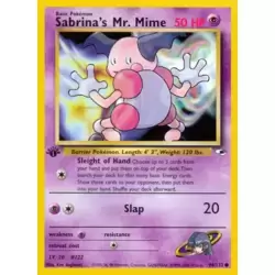 Sabrina's Mr. Mime 1st Edition