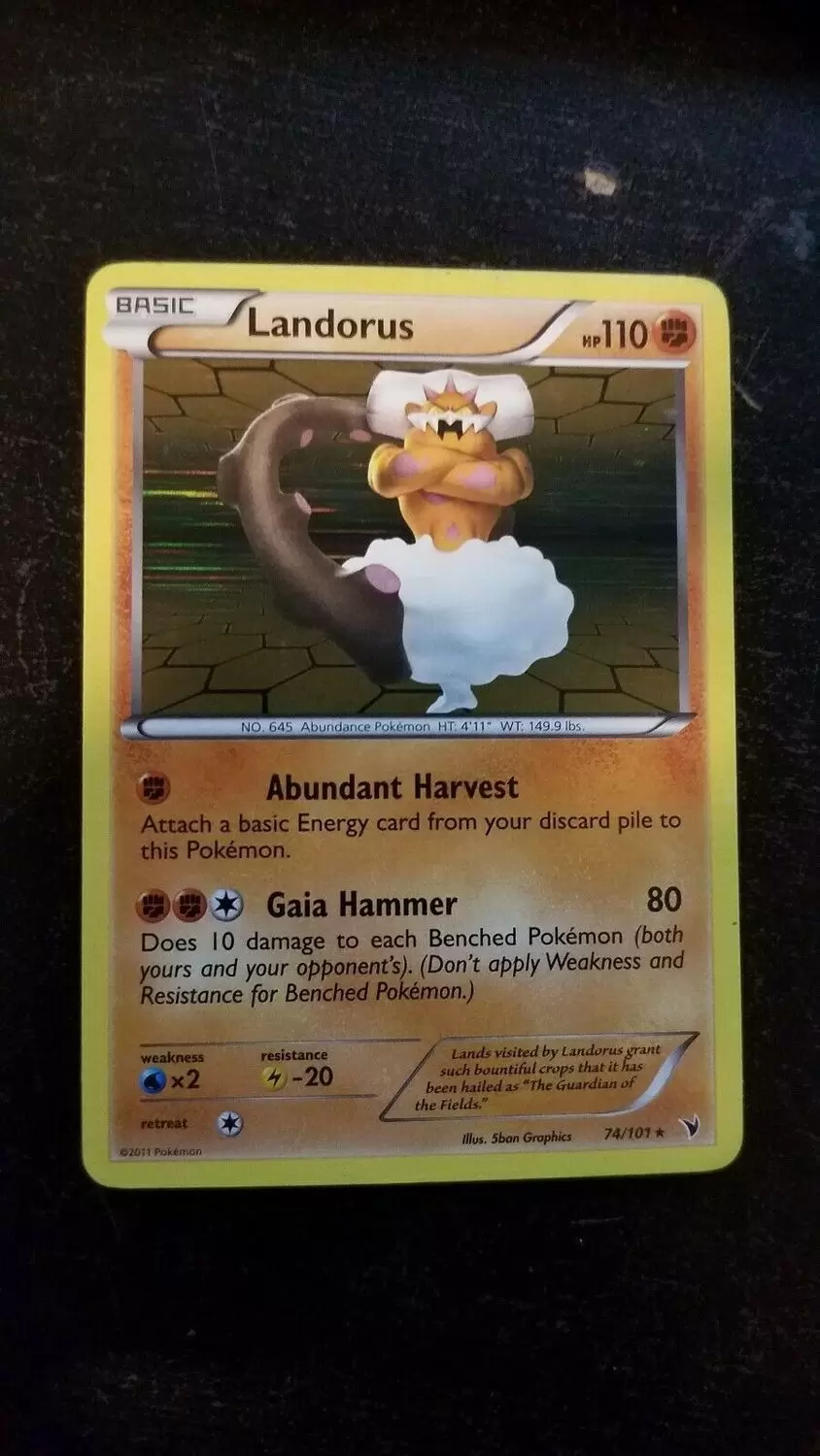 Landorus (BW79/99), Busca de Cards