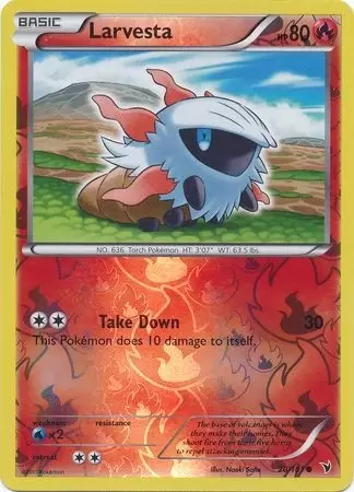 Noble Victories - Larvesta Reverse