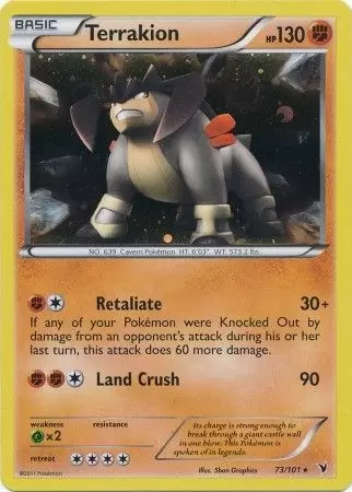 Noble Victories - Terrakion Cosmos Holo