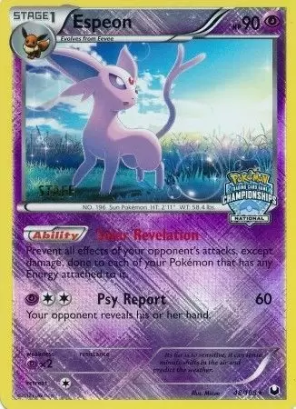 Dark Explorers - Espeon Reverse National Championships Staff