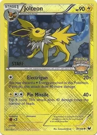 Dark Explorers - Jolteon reverse Autumn Regional Championships Staff