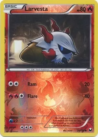 Dark Explorers - Larvesta Reverse