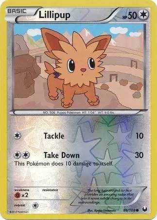 Dark Explorers - Lillipup Reverse