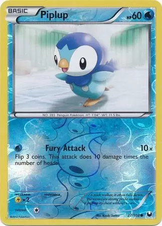 Dark Explorers - Piplup Reverse