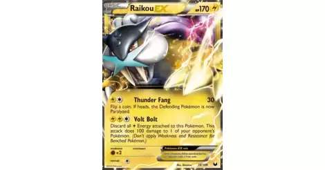 Raikou-EX - Dark Explorers Pokémon card 38/108