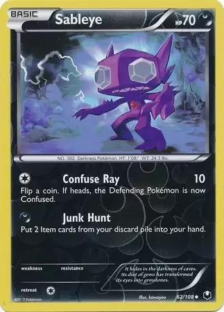 Dark Explorers - Sableye Reverse