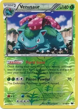 Dark Explorers - Venusaur Reverse