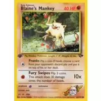 Blaine's Mankey 1st Edition