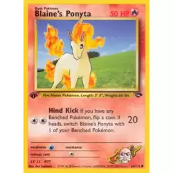 Blaine's Ponyta 1st Edition