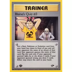 Blaine's Quiz #3 1st Edition