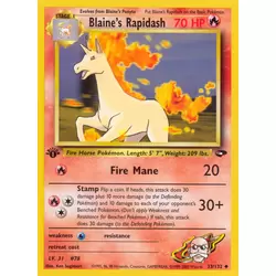 Blaine's Rapidash 1st Edition