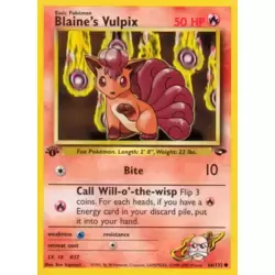 Blaine's Vulpix 1st Edition