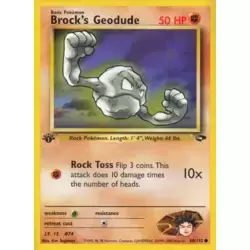 Brock's Geodude 1st Edition