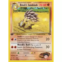 Brock's Sandslash 1st Edition