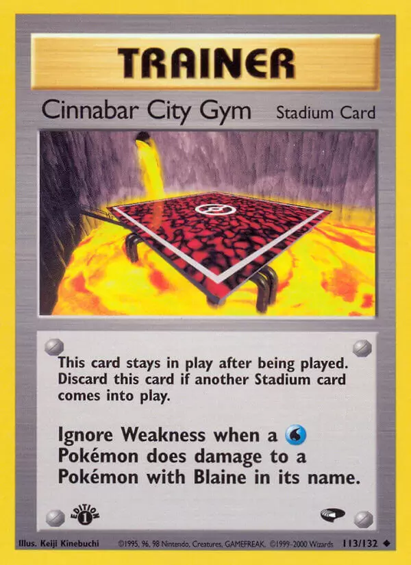 Gym Challenge - Cinnabar City Gym 1st Edition
