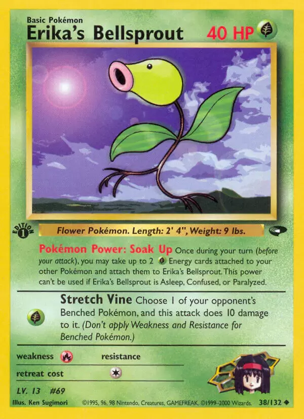Gym Challenge - Erika\'s Bellsprout 1st Edition
