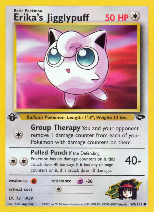Gym Challenge - Erika\'s Jigglypuff 1st Edition