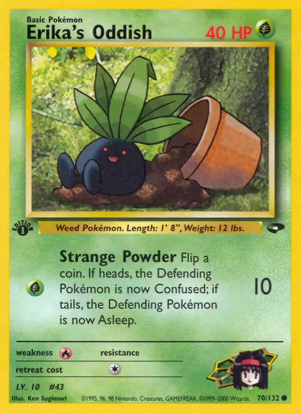 Gym Challenge - Erika\'s Oddish 1st Edition