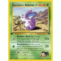 Giovanni's Nidoran♂ 1st Edition