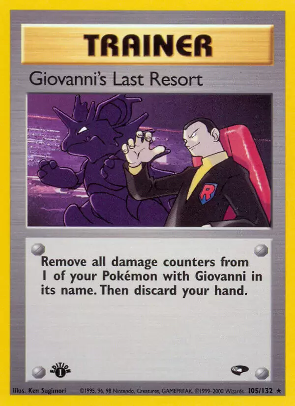 Gym Challenge - Giovanni\'s Last Resort 1st Edition