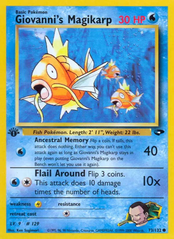 Gym Challenge - Giovanni\'s Magikarp 1st Edition
