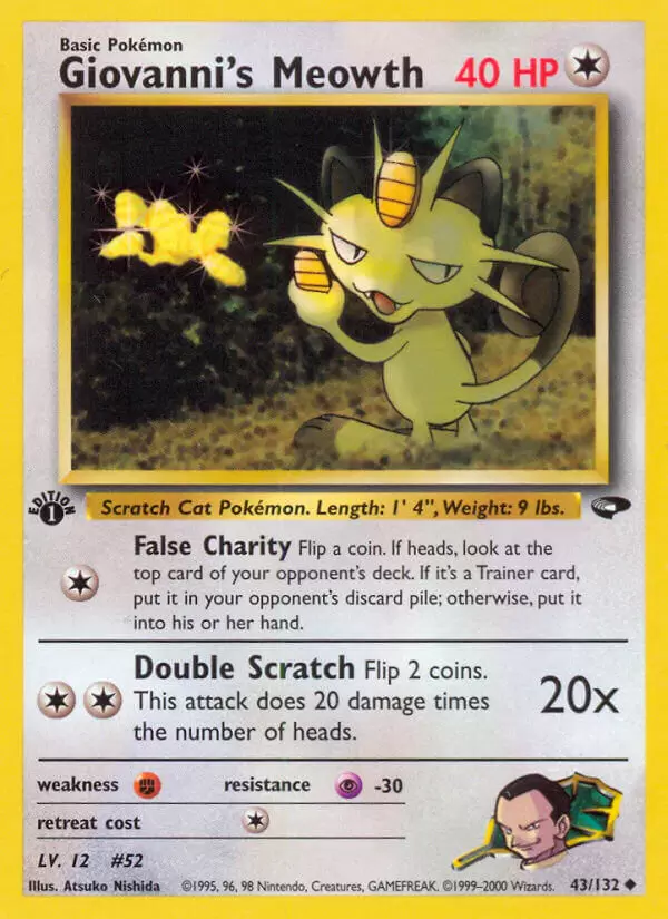 Pokémon 2024 Meowth 1st Edition