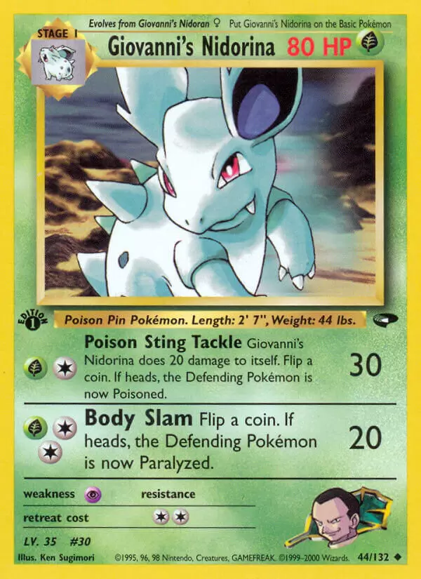 Gym Challenge - Giovanni\'s Nidorina 1st Edition