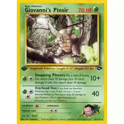 Giovanni's Pinsir 1st Edition
