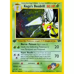 Koga's Beedrill Holo 1st Edition