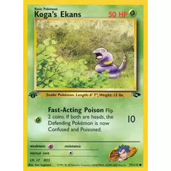 Koga's Ekans 1st Edition