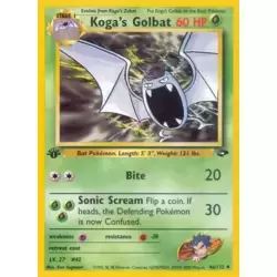 Koga's Golbat 1st Edition