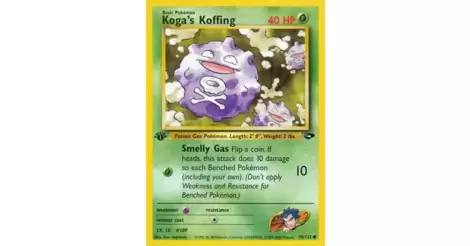 Pokemon Gym Challenge Common Card #79/132 Kogas Koffing