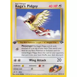 Koga's Pidgey 1st Edition