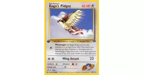 Koga's Pidgey 1st Edition - Gym Challenge Pokémon card 49/132