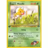 Koga's Weedle 1st Edition