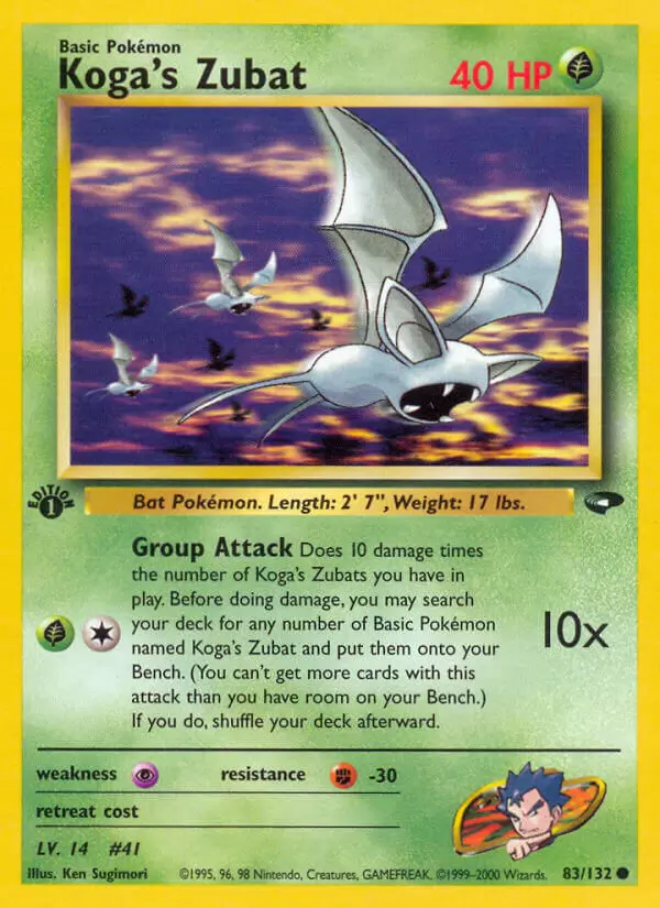Gym Challenge - Koga\'s Zubat 1st Edition
