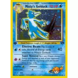 Misty's Golduck Holo 1st Edition