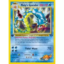 Misty's Gyarados Holo 1st Edition