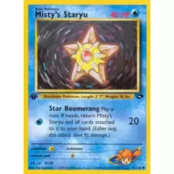 Misty's Staryu 1st Edition