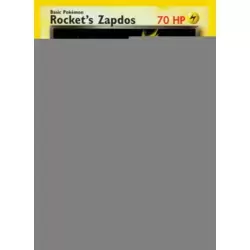 Rocket's Zapdos Holo 1st Edition