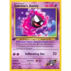 Sabrina's Gastly 1st Edition
