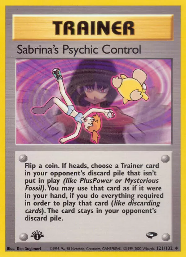 Gym Challenge - Sabrina\'s Psychic Control 1st Edition