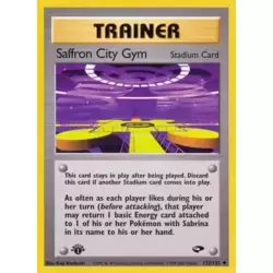 Saffron City Gym 1st Edition