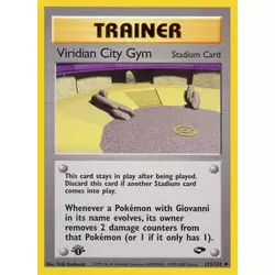 Viridian City Gym 1st Edition