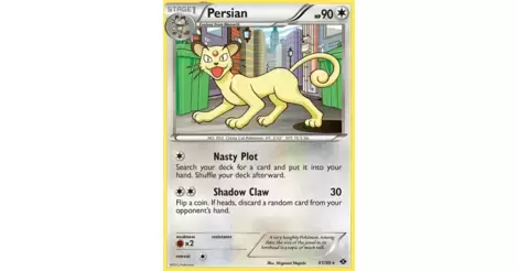 Pokemons Next Destinies Non-Holo Persian & Meowth  Ex